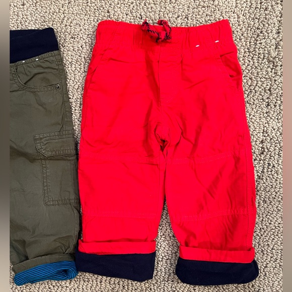 2 pairs of Gymboree 2t fleece, jersey lined pants; fall winter warm pants - Picture 5 of 8